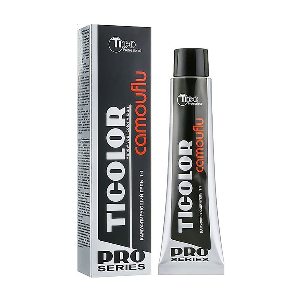 Камуфлювальний гель для зафарбовування сивини Tico Professional Ticolor Camouflu, Dark Brown, 100 мл